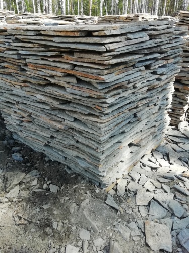 Плитняк златолит Уральский для цоколя, отмостки купить в Верхней Туре